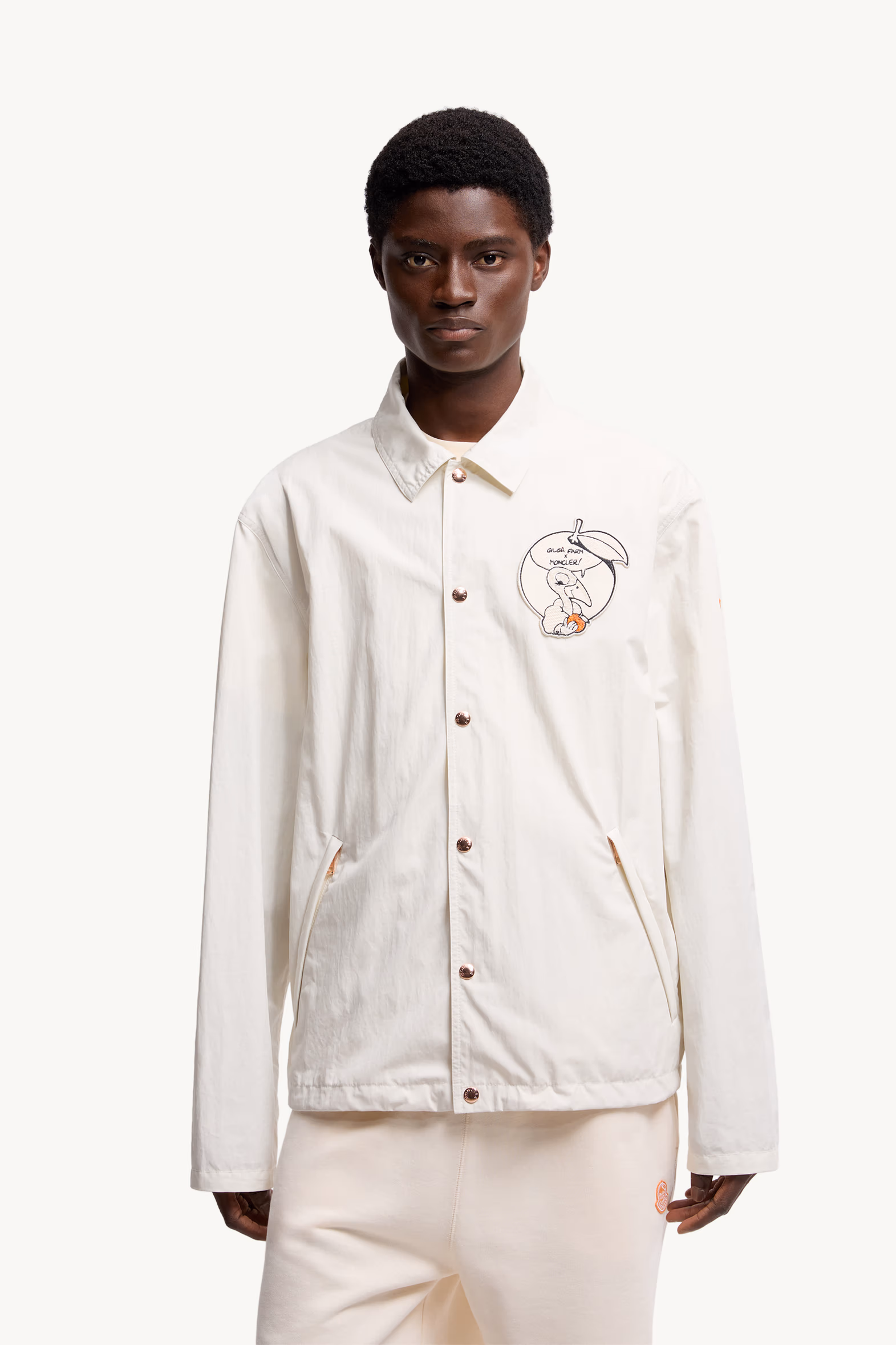 Moncler x Gilga Farm Designed by Donald Glover Satsuma Shirt Jacket Men White Moncler 3